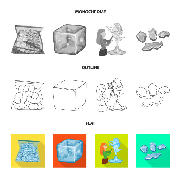 孤立的对象纹理和冻结的标志图片下载