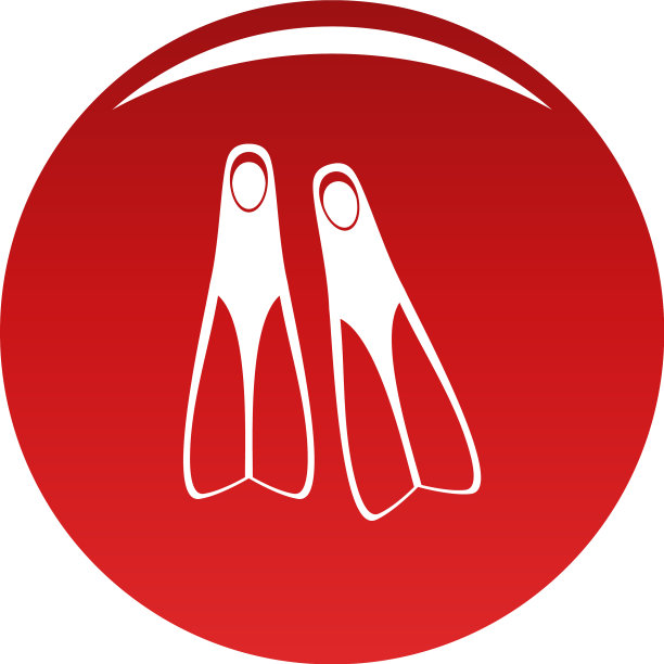 鳍状肢红色图标图片下载