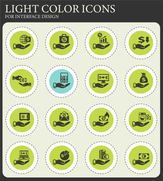 手和钱图标设置图片下载