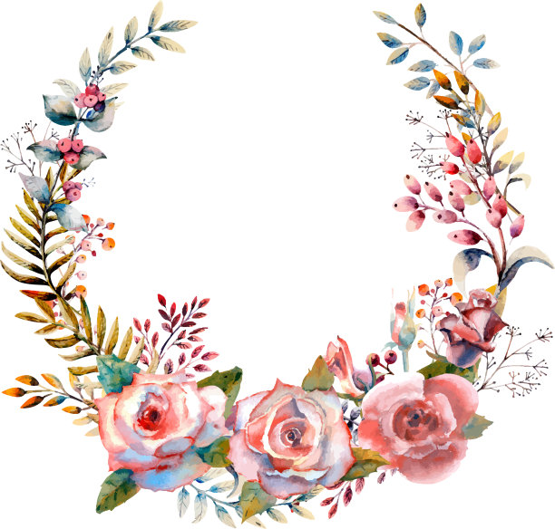 粉红的玫瑰花绿色的叶子红色的婚礼图片下载