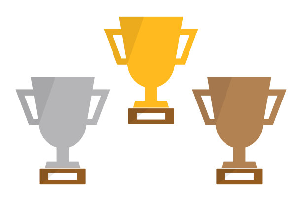 金银铜奖杯套颁奖典礼图片下载
