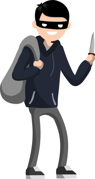 男子持刀勒索钱财图片下载