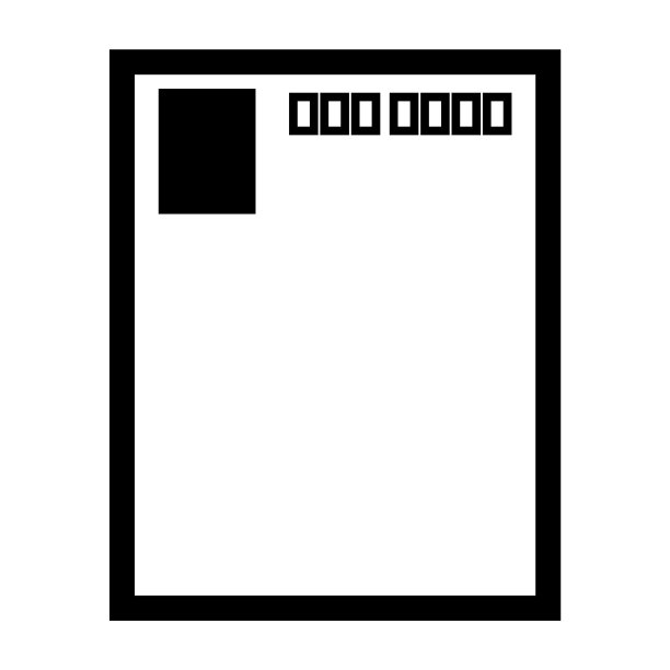 日式明信片图标图片下载
