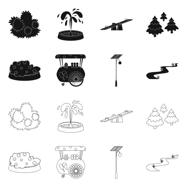 城市和街道标志集图片下载