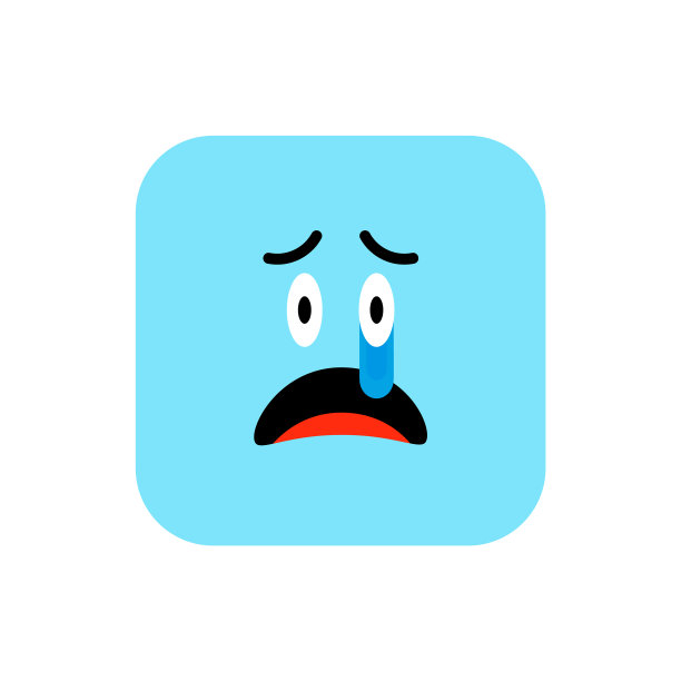 愤怒的表情符号图标扁平风格可爱的表情圆图片下载