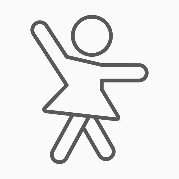 芭蕾舞图标，舞蹈矢量，舞蹈插图图片下载