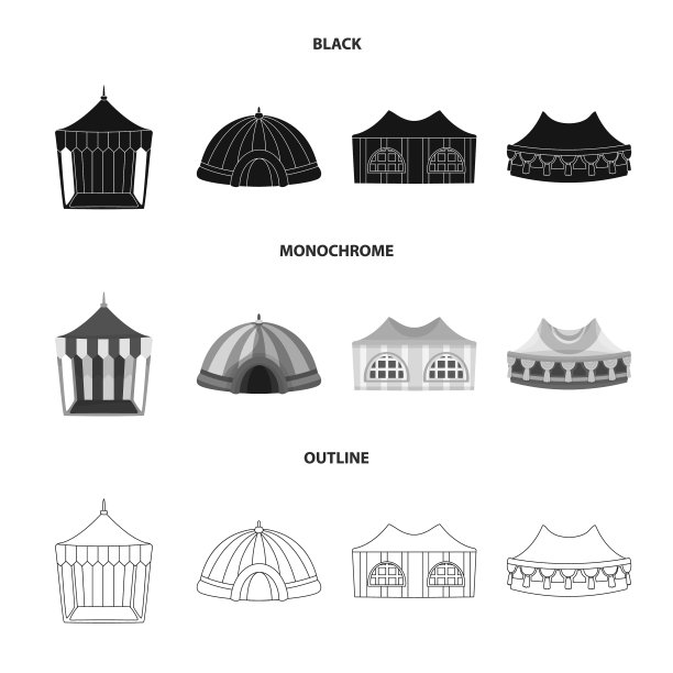屋顶和折叠标志集图片下载