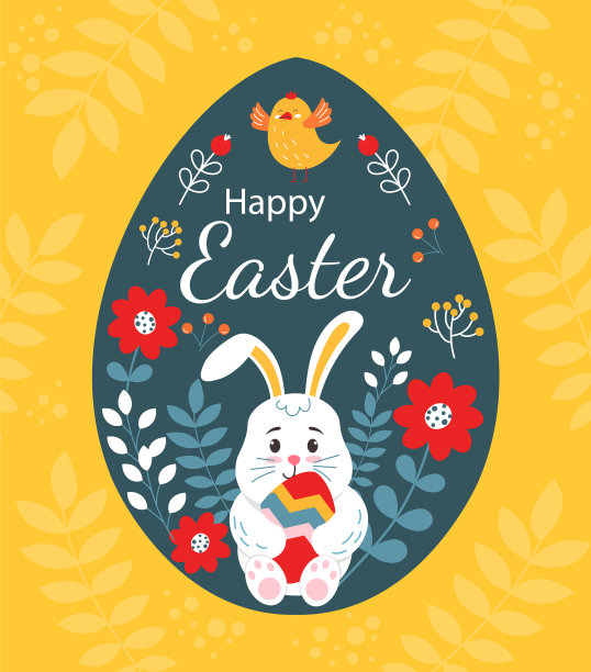 复活节彩色蛋图片下载