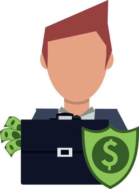 执行商业公司卡通人图片下载