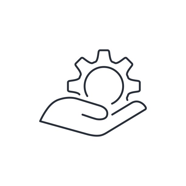 提供技术可能性。向量线性图标孤立的白色背景图片下载