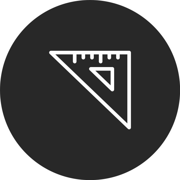 三角尺图标图片下载