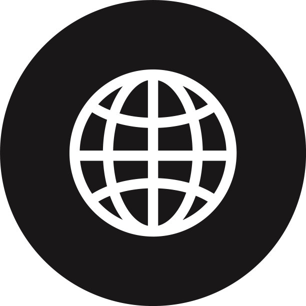 地球网格图标网络符号图片下载