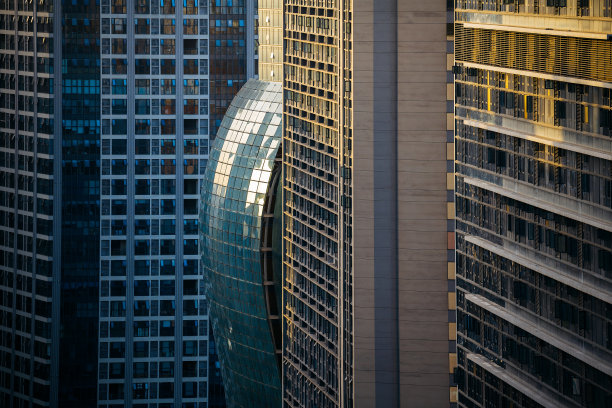 成都城市天际线黄昏图片下载