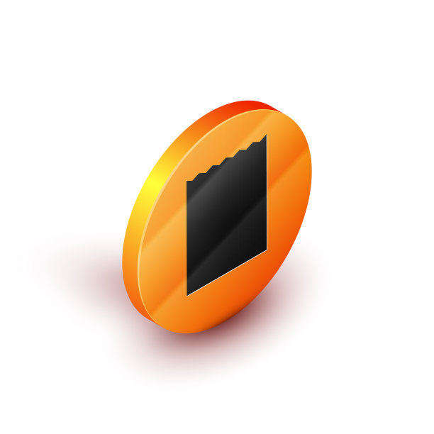 等距纸购物袋图标孤立上图片下载