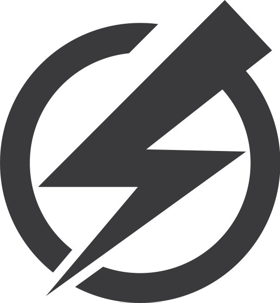 闪电标志模板图片下载