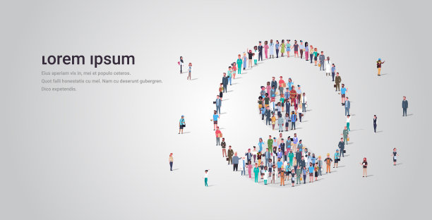 人们聚集在用户头像中形成社交图片下载