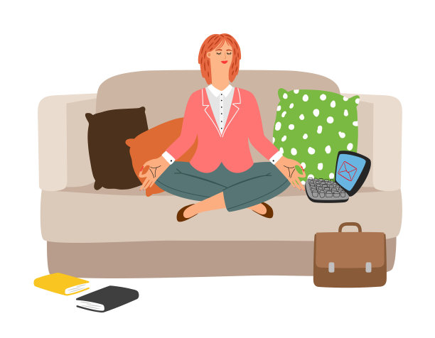 商人休息冥想图片下载