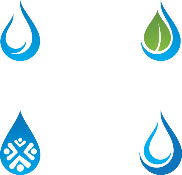 水滴标志模板图片下载