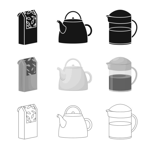 孤立的对象健康和花卉标志集图片下载