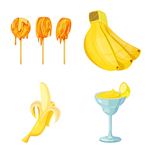 热带和成熟的图标集图片下载