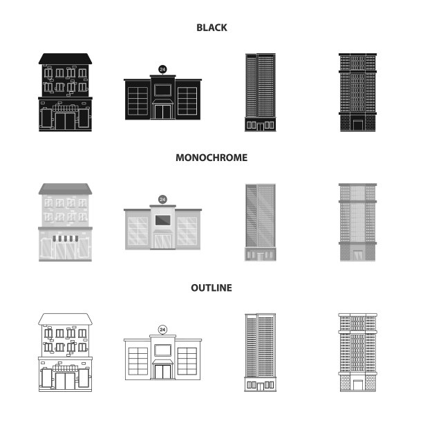 设计市政和中心标志集图片下载