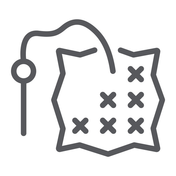 手工缝纫针刺绣线条图标图片下载