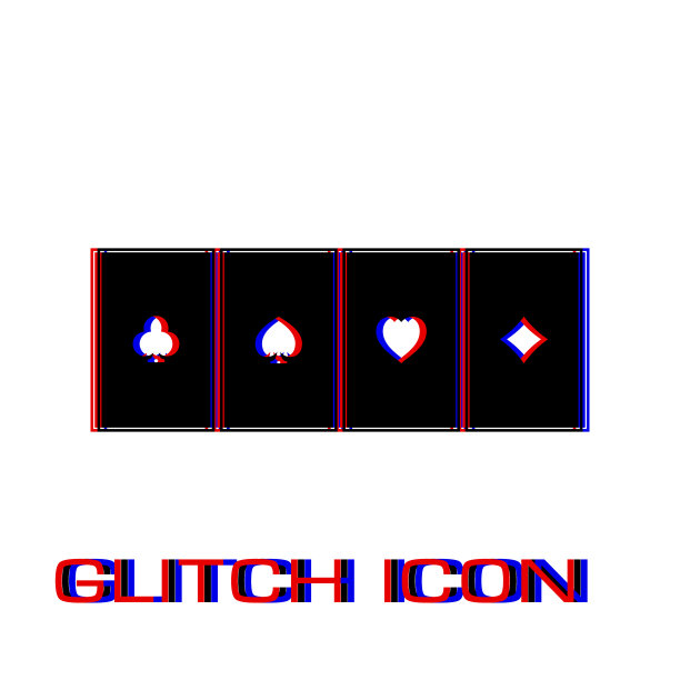 扑克图标平图片下载