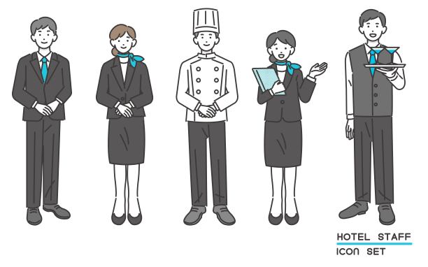 酒店旅客/旅游/酒店/观光矢量插画素材图片下载