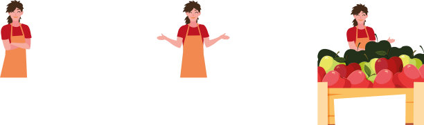 农家妇女收获农产品图片下载