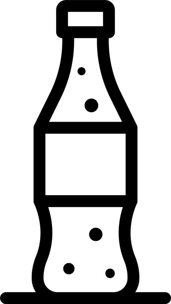 饮料瓶图标轮廓风格图片下载