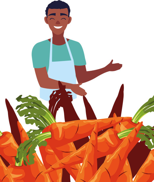 卖主在收获农产品图片下载