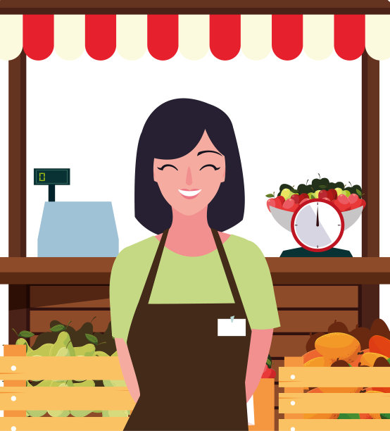 农副产品卖女人站图片下载