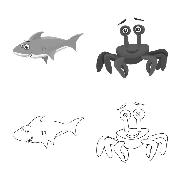 海洋动物符号图片下载