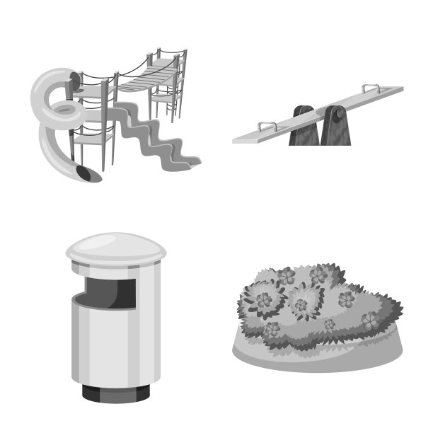 公园和城市图标集图片下载
