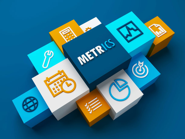 3D渲染METRICS丰富多彩的业务概念图片下载