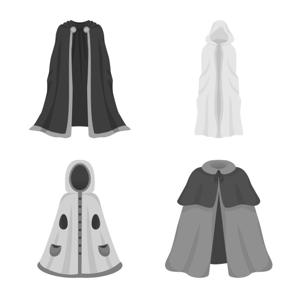 孤立对象纺织品和布料图标集图片下载