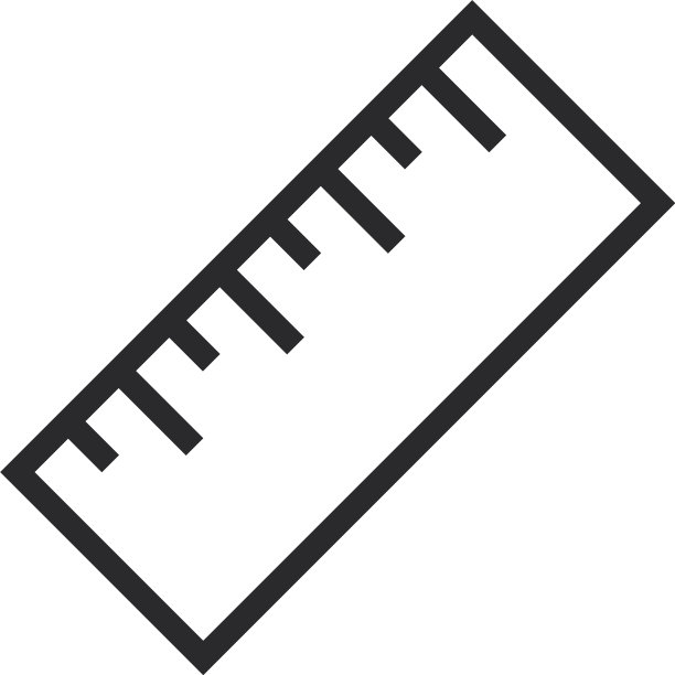 标尺图标在现代风格的网站和图片下载