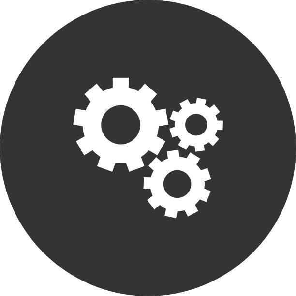 网页现代风格机械齿轮图标图片下载