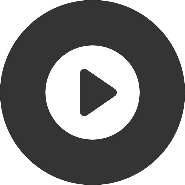 电影播放器播放按钮图标在现代风格图片下载