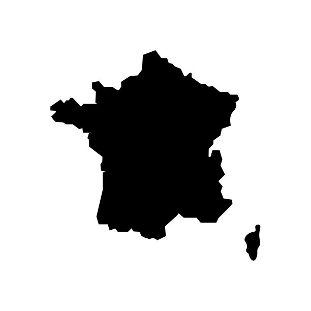 地图法国和科西嘉的标志图片下载