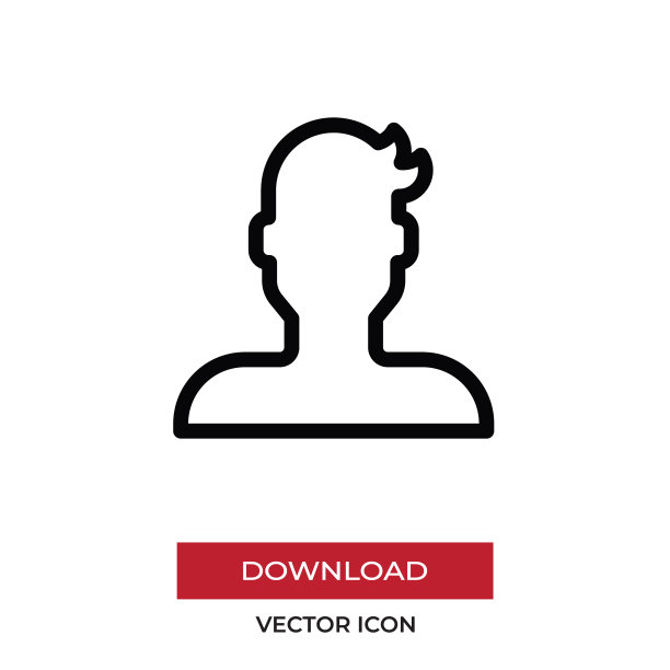 阿凡达图标在现代风格的网站和图片下载