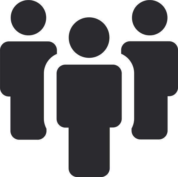 用于网站和移动端的现代风格团队图标图片下载