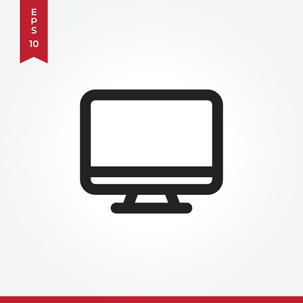 监控图标在现代风格的网站和图片下载