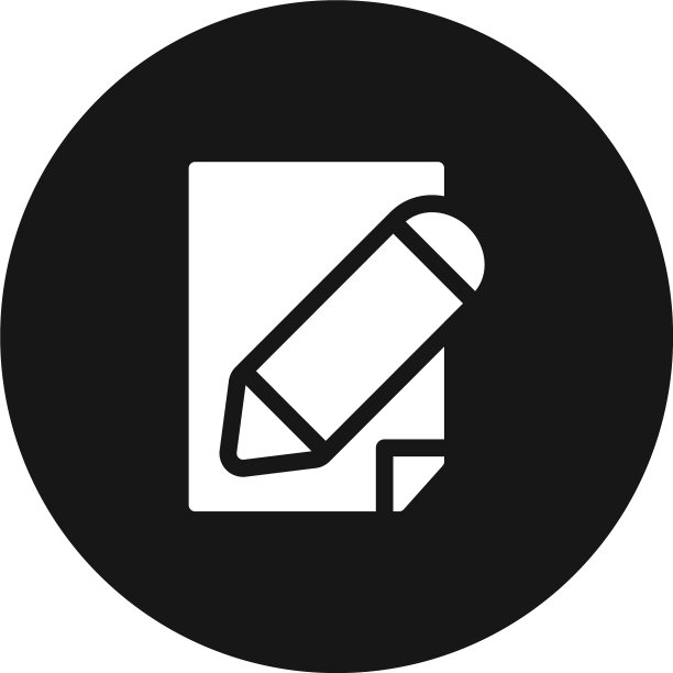 纸笔图标为网站和简单的标志图片下载