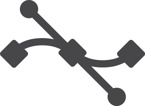 S曲线图标简单的标志网站和手机图片下载