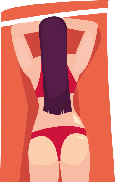 女性夏日假期设计图片下载