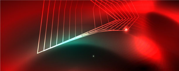 闪亮发光的设计背景霓虹灯风格的线条图片下载