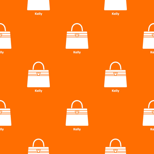 凯利袋图案橙色图片下载