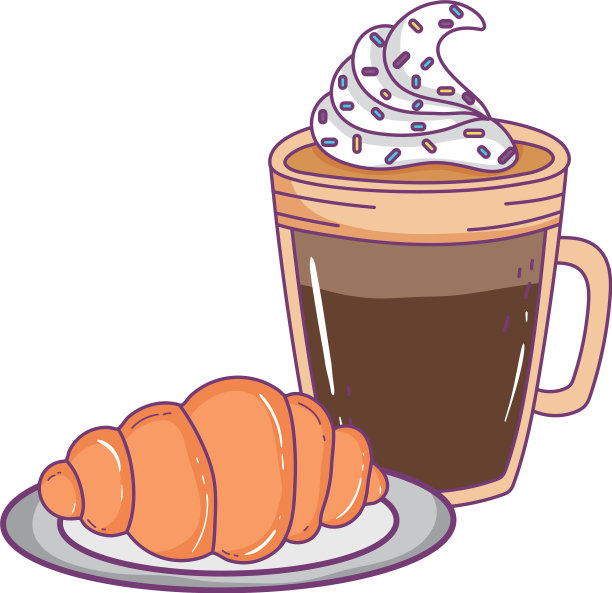 孤立的冰咖啡杯设计图片下载