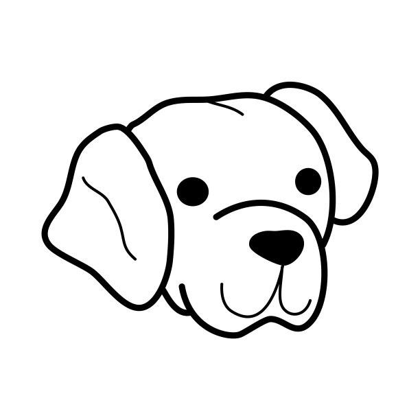 狗脸涂鸦。狗品种手绘。博美，拉布拉多，柯利，谢尔蒂，牛头犬，狮子狗，秋田犬，哈士奇头。股票矢量兽医插图在白色背景。图片下载